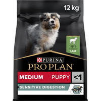 Produktbild von Purina Pro Plan Sensitive Digestion Medium Puppy Hundefutter Lamm Getreidefrei 12 kg - 12 kg