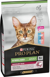 Produktbild von Purina Pro Plan Sterilised Adult Katzenfutter Duo Kabeljau und Forelle zur Gewichtskontrolle 3 kg