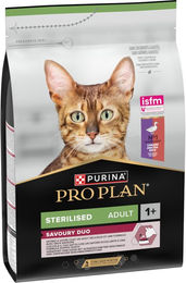 Produktbild von Purina Pro Plan Sterilised Adult Katzenfutter Ente zur Gewichtskontrolle ohne Farb- und Aromastoffe 3 kg