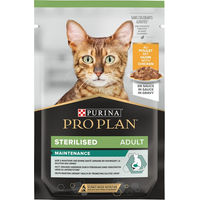 Produktbild von Purina Pro Plan Sterilised Adult Katzenfutter Huhn Stückchen in Sauce 6 x 85 g - 6 x 85 g