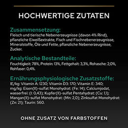 Produktbild von Purina Pro Plan Sterilised Hundefutter Nassfutter mit Rind für erwachsene Hunde zur Gewichtskontrolle und Harnwegspflege 26 x 85g - 26 x 85 g