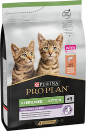 Purina Pro Plan Sterilised Kitten Healthy Start Lachs Katzenfutter mit Unterstützung für Harnwege und Immunsystem 3 kg - 3 kg – Bild 1 von 9