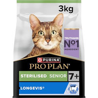 Produktbild von Purina Pro Plan Sterilised Senior 7+ Katzenfutter Trockenfutter Truthahn 3 kg - 3 x 3 kg