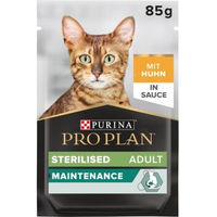 Produktbild von Purina Pro Plan Sterilized Nutrisavour Huhn Stückchen in Sauce für erwachsene Katzen 26x85g - 26 x 85 g