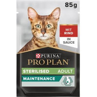 Produktbild von Purina Pro Plan Sterilized Nutrisavour Katzenfutter Adult Rind Stückchen in Sauce 26x85g - 26 x 85 g