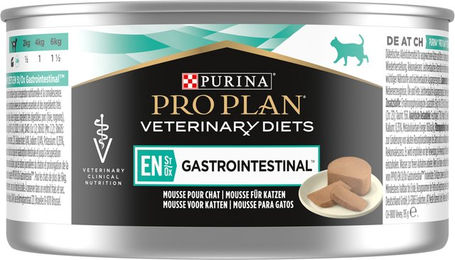 Purina Pro Plan Veterinary Diets EN Gastrointestinal Mousse für Katzen und Kitten zur Unterstützung der Verdauung und Rekonvaleszenz 24 x 195 g – Bild 1 von 3