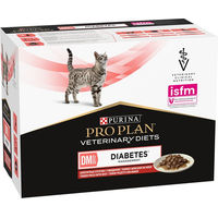 Produktbild von Purina Pro Plan Veterinary Diets Feline DM ST/OX Diabetes Management Katzen Nassfutter Rind Stückchen in Sauce Adult 10 x 85 g - 10 x 85 g