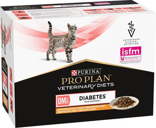Produktbild von Purina Pro Plan Veterinary Diets Feline DM ST/OX Diabetes Management Nassfutter Huhn für erwachsene Katzen 20 x 85 g - 20 x 85 g