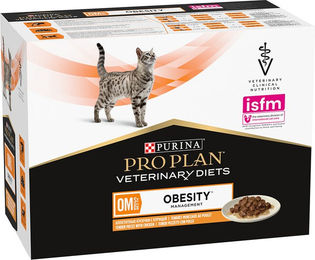 Purina Pro Plan Veterinary Diets Feline OM Obesity Management Katzenfutter Nassfutter Huhn Adult 10 x 85 g - 10 x 85 g – Bild 1 von 13