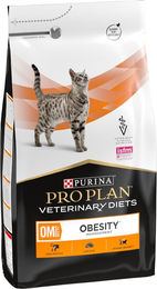 Produktbild von Purina Pro Plan Veterinary Diets Feline OM ST/OX Trockenfutter zur Gewichtsreduktion und Harnwegskontrolle für erwachsene Katzen 2 x 5 kg - 2 x 5 kg