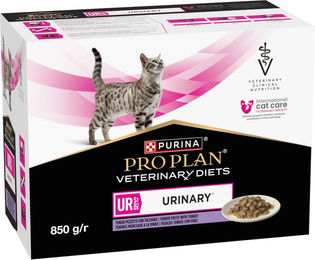 Produktbild von Purina Pro Plan Veterinary Diets Feline UR ST/OX Katzen Nassfutter Truthahn für adulte Katzen zur Unterstützung der Harnwege 10 x 85 g