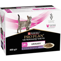 Produktbild von Purina Pro Plan Veterinary Diets Feline UR ST/OX Katzen Nassfutter Truthahn für adulte Katzen zur Unterstützung der Harnwege 10 x 85 g