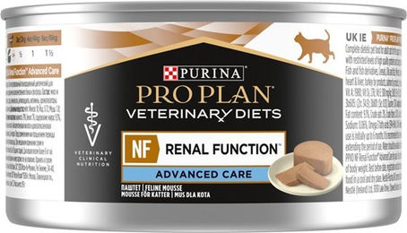 Purina Pro Plan Veterinary Diets NF Renal Function Advanced Care Katze Mousse Diätfutter für erwachsene Katzen zur Unterstützung der Nierenfunktion 24 x 195 g – Bild 1 von 4