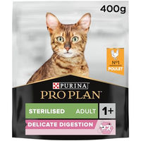 Produktbild von Purina Pro Plan Veterinary Sterilised Adult Delicate Digestion Katzen Trockenfutter Huhn und Truthahn 400 g