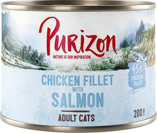 Purizon Adult Nassfutter für Hunde Getreidefrei Hühnerfilet mit Lachs 6 x 200 g - 6 x 200 g – Bild 1 von 1