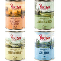 Produktbild von Purizon Adult Nassfutter Mixpaket mit Huhn und Stückchen in Sauce getreidefrei 6 x 400 g - 6 x 400 g
