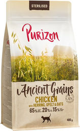 Produktbild von Purizon Adult Sterilised Hundefutter Huhn mit Fisch mit Urgetreide 400 g - 400 g