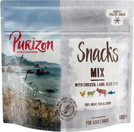 Purizon Belohnungssnack Mixpaket für Senioren Huhn Lamm Fisch Rind getreidefrei 3 x 100 g – Bild 1 von 1