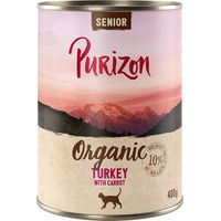 Produktbild von Purizon Bio Hundefutter Senior Pute mit Karotte getreidefrei 6 x 400 g