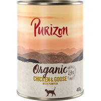 Produktbild von Purizon Bio Katzen Nassfutter Adult Stückchen in Sauce Getreidefrei 12 x 400 g