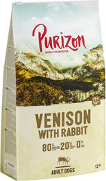 Produktbild von Purizon Classic Adult Hundefutter Wild mit Kaninchen getreidefrei 2 x 12 kg - 2 x 12 kg