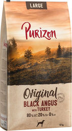 Produktbild von Purizon Classic Large Adult Hundefutter Black Angus Rind mit Truthahn getreidefrei 2 x 12 kg - 2 x 12 kg