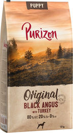 Produktbild von Purizon Classic Welpen Trockenfutter Black Angus Rind mit Truthahn getreidefrei 2 x 12 kg - 2 x 12 kg