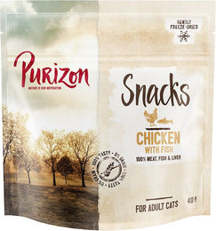 Produktbild von Purizon Getreidefreies Hundeleckerli Huhn mit Fisch 40g