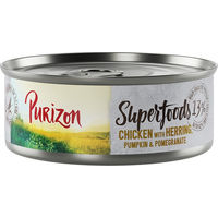Produktbild von Purizon Getreidefreies Nassfutter Huhn und Hering mit Kürbis und Granatapfel Monoprotein 70g