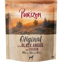 Produktbild von Purizon Hundefutter Adult Black Angus mit Rind und Huhn getreidefrei 4 x 1 kg