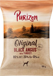 Produktbild von Purizon Hundefutter Adult Black-Angus-Rind mit Truthahn getreidefrei mit hohem Fleischanteil 100 g
