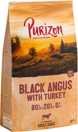 Produktbild von Purizon Hundefutter Adult Black-Angus-Rind mit Truthahn getreidefrei mit hohem Fleischanteil 2 x 12 kg - 2 x 12 kg
