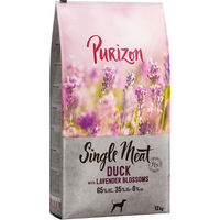 Produktbild von Purizon Hundefutter Adult Ente mit Lavenderblüten Getreidefrei Hoher Fleischanteil Monoprotein 2 x 12 kg - 2 x 12 kg