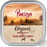 Produktbild von Purizon Hundefutter Adult Getreidefrei Hühnerfilet mit Black-Angus-Rind und Pute 6 x 150 g - 6 x 150 g