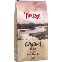Produktbild von Purizon Hundefutter Ente mit Rind Adult Getreidefrei mit hohem Fleischanteil 2 x 12 kg - 2 x 12 kg