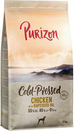 Produktbild von Purizon Hundetrockenfutter Huhn mit Rapsöl Kaltgepresst Getreidefrei 2 x 12 kg - 2 x 12 kg
