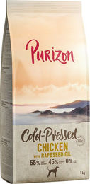 Produktbild von Purizon Kaltgepresstes Hundefutter Huhn mit Rapsöl Getreidefrei 1 kg - 1 kg
