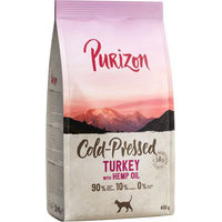 Produktbild von Purizon Kaltgepresstes Katzenfutter Pute mit hohem Fleischanteil und Hanföl getreidefrei 400 g - 400 g