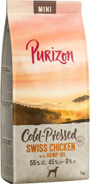 Produktbild von Purizon Kaltgepresstes Mini Hundefutter Schweizer Poulet mit Hanföl Getreidefrei 4 x 1 kg - 4 x 1 kg