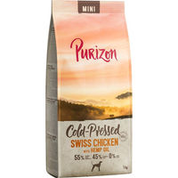 Produktbild von Purizon Kaltgepresstes Mini Hundefutter Schweizer Poulet mit Hanföl Getreidefrei 4 x 1 kg - 4 x 1 kg