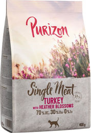 Produktbild von Purizon Katzenfutter Adult Pute Monoprotein Getreidefrei 400 g - 400 g