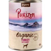 Produktbild von Purizon Organic Bio Nassnahrung für Welpen Truthahn mit Fisch Getreidefrei 6 x 400 g - 6 x 400 g