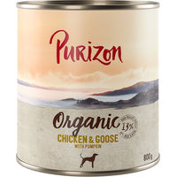 Produktbild von Purizon Organic Bio Nassnahrung Huhn und Gans mit Kürbis getreidefrei 6 x 800 g