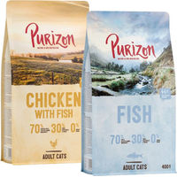 Produktbild von Purizon Probiermix Katzen Nassfutter Adult Huhn und Fisch Getreidefrei 2 x 400 g