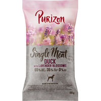Produktbild von Purizon Single Meat Adult Hundefutter Ente mit Apfel und Lavendelblüten getreidefrei monoprotein sensitive 100 g