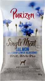 Produktbild von Purizon Single Meat Adult Hundefutter Lachs mit Spinat und Kornblumenblüten getreidefrei monoprotein 100 g