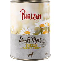 Produktbild von Purizon Single Meat Hundefutter Huhn mit Kamillenblüten getreidefrei monoprotein sensitive 6 x 400 g - 6 x 400 g