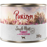 Produktbild von Purizon Single Meat Hundefutter Pute mit Heidekrautblüten getreidefrei monoprotein 6 x 200 g - 400 g