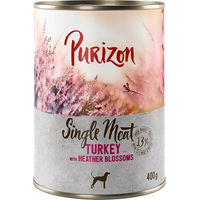 Produktbild von Purizon Single Meat Hundefutter Pute mit Heidekrautblüten getreidefrei monoprotein sensitive 6 x 400 g - 6 x 400 g