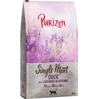 Produktbild von Purizon Single Meat Katzenfutter Ente mit Lavendelblüten getreidefrei und monoprotein 2 x 6,5 kg - 6,5 kg
